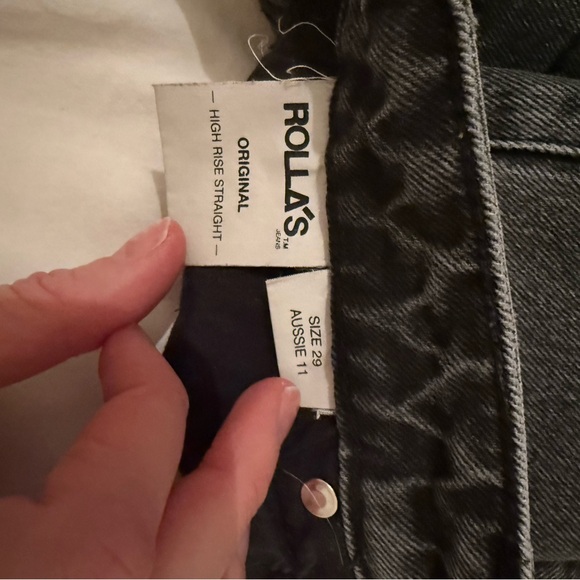 ROLLA'S Women's Black Straight Leg Jeans - Picture 4 of 4
